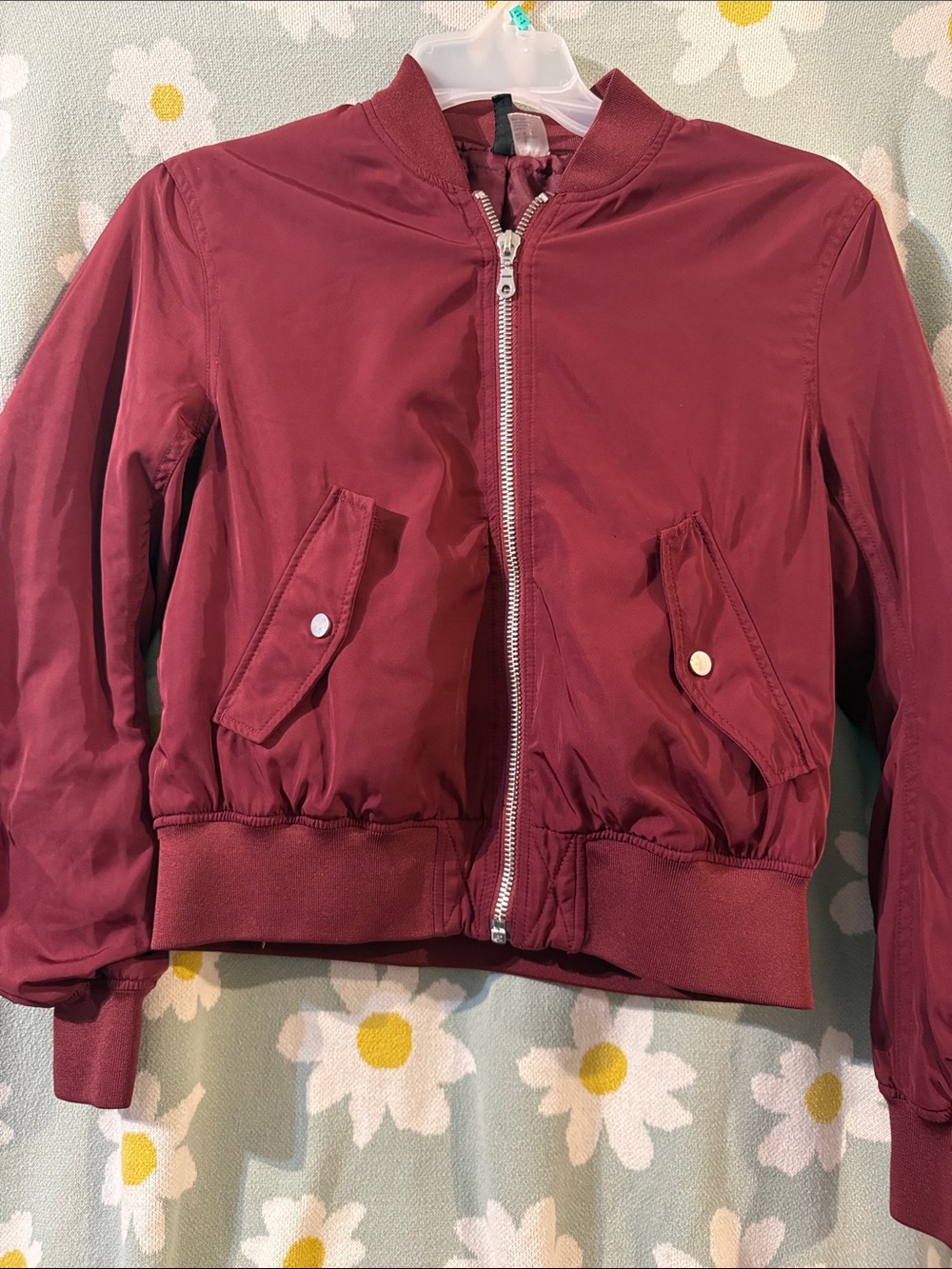 Kids' Burgundy Bomber Jacket - Brand Unspecified